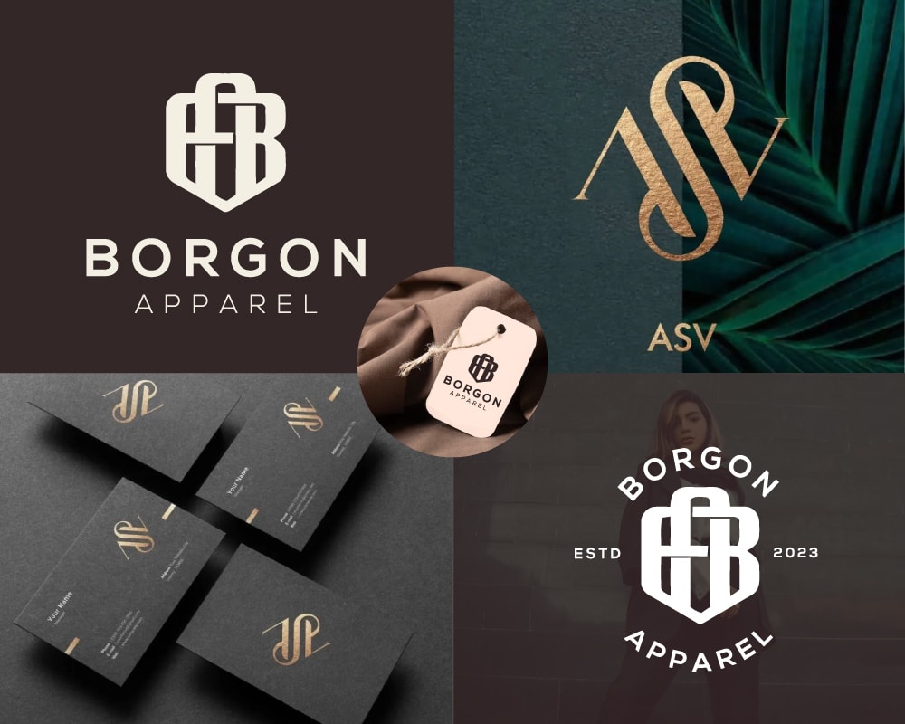 A Letter Logo Bundle Monogram Set  Typographic logo design, Text logo  design, Logo design art