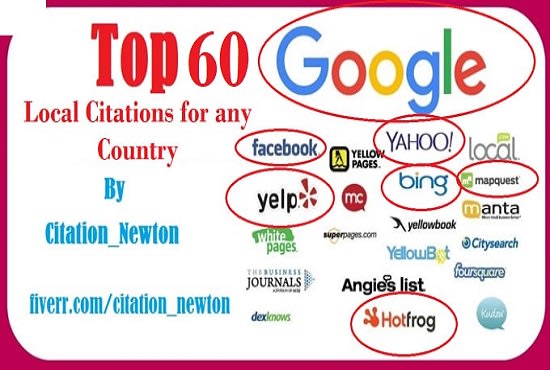 Do Top 60 Local Listing Citations For Any Country By Citation Newton Fiverr