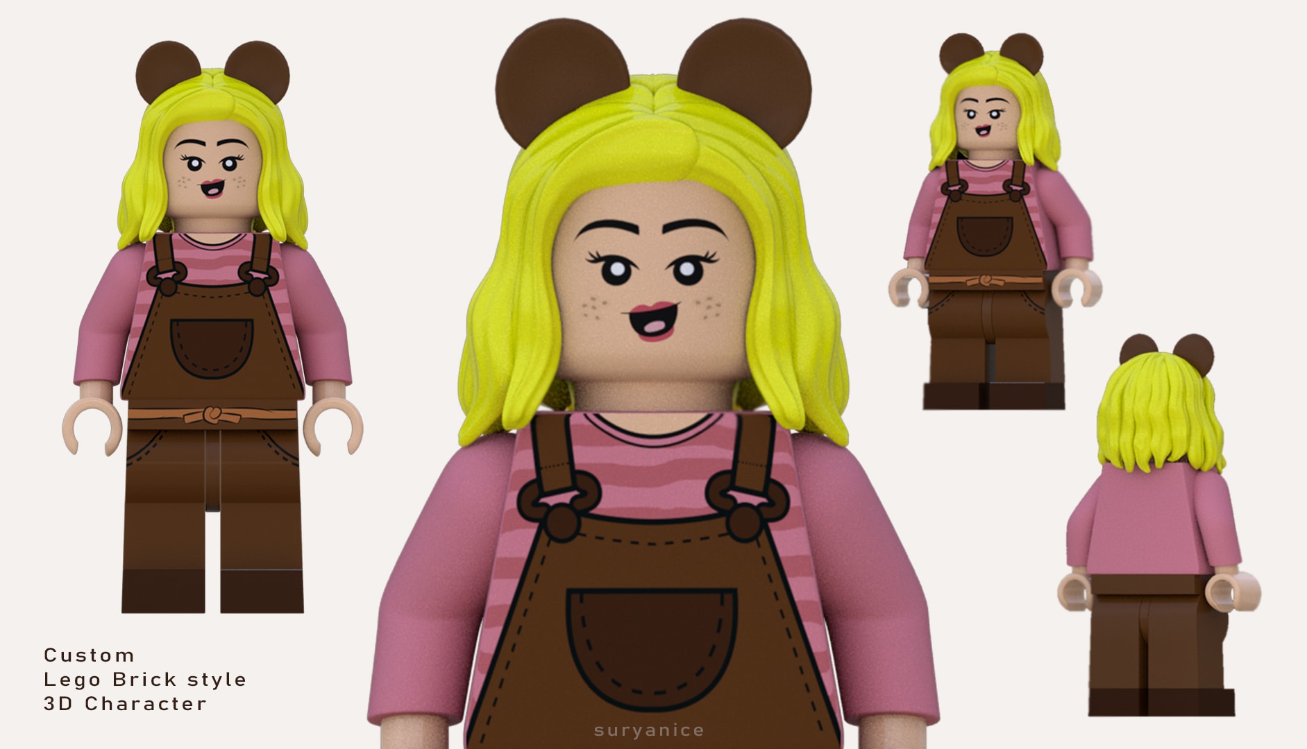 Create lego style 3d character for short animation or render by Suryanice |  Fiverr