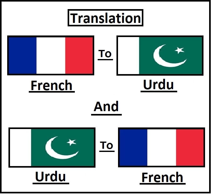 Translate urdu to on sale french