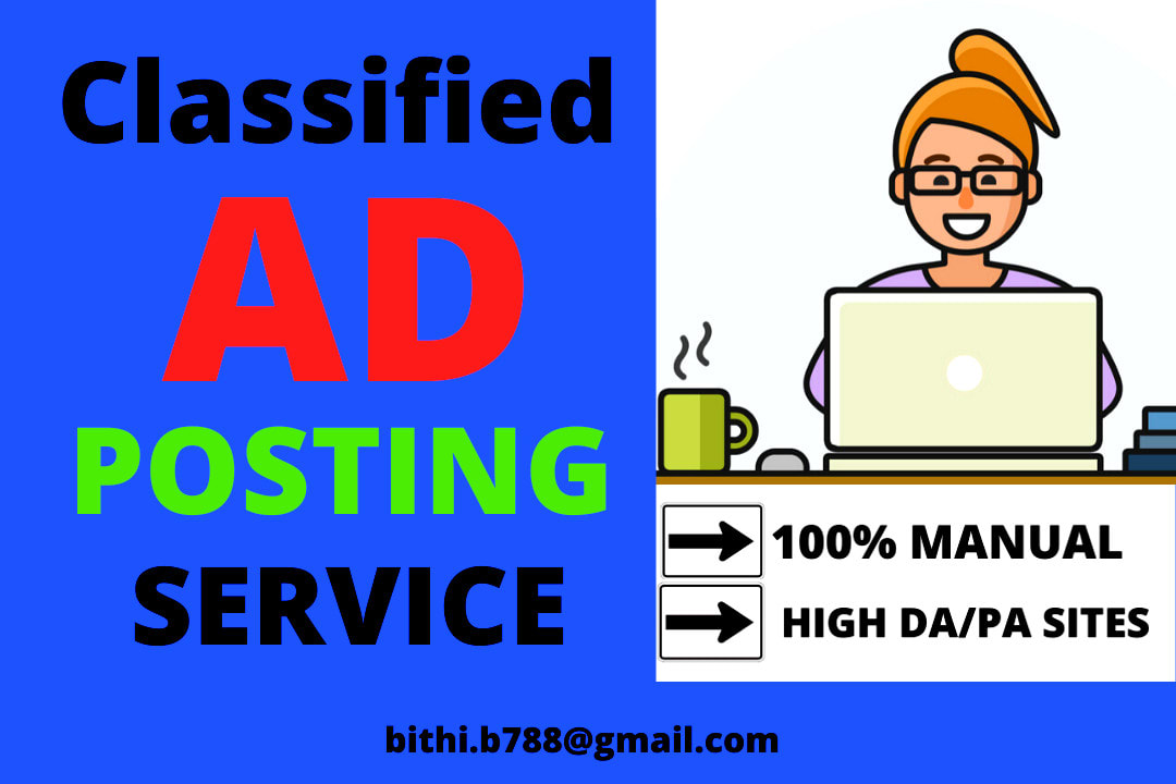 Ad posting. Classified ad posting service.