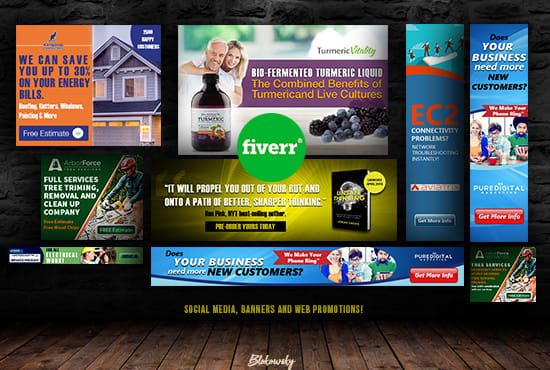 Create A Unique Web Banner Header Facebook Banner Ads Design By