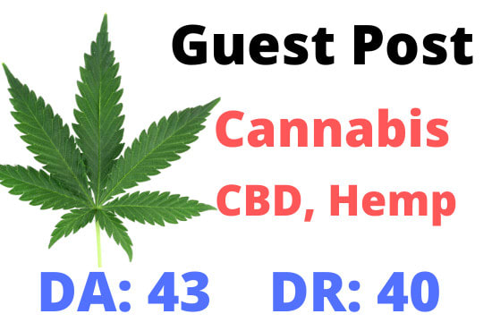 Publish Cbd Guest Post Cannabis Hemp Cbd Marijuana By Umarhussain12 fiverr