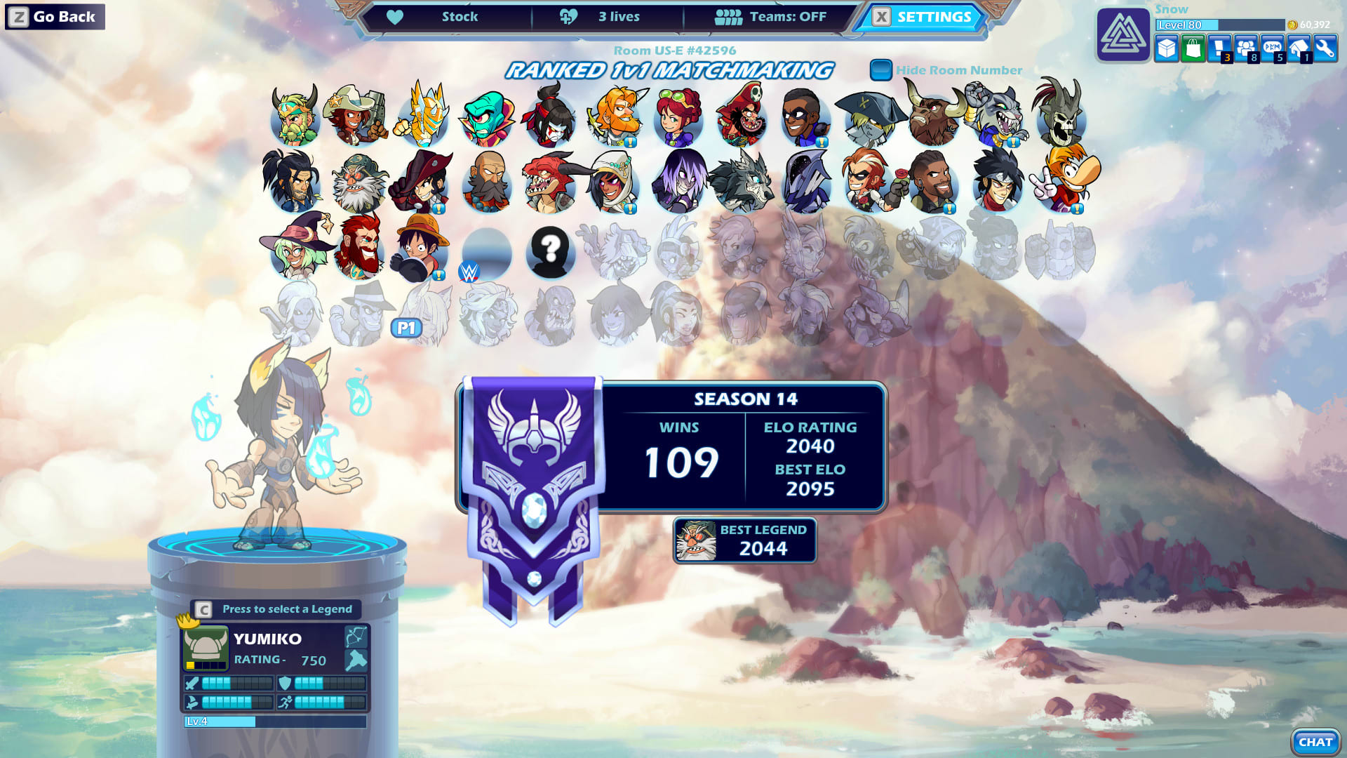 Get You To Platinum Or Diamond In Brawlhalla By Snowbh Fiverr