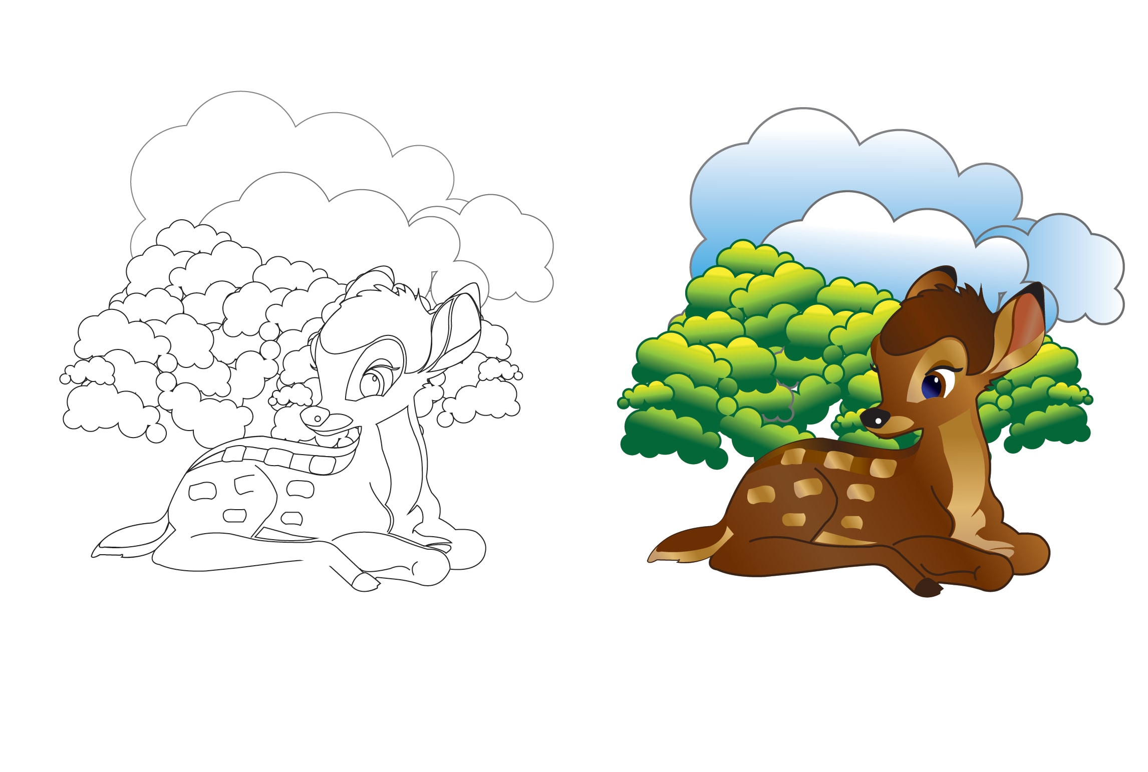 Download Illustrate The Outlines For Children Coloring Book By Majidasajjad 3 Fiverr