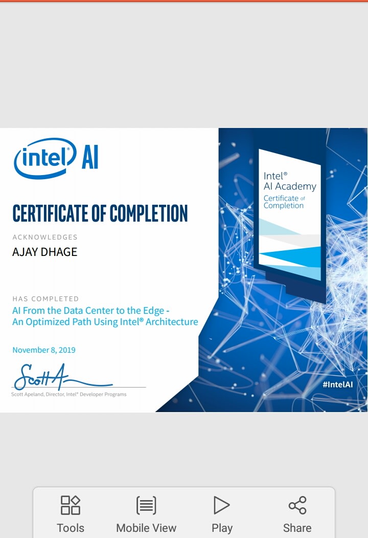 Register You With Intel Ai Machine Learning Course Certification By Userajay Fiverr