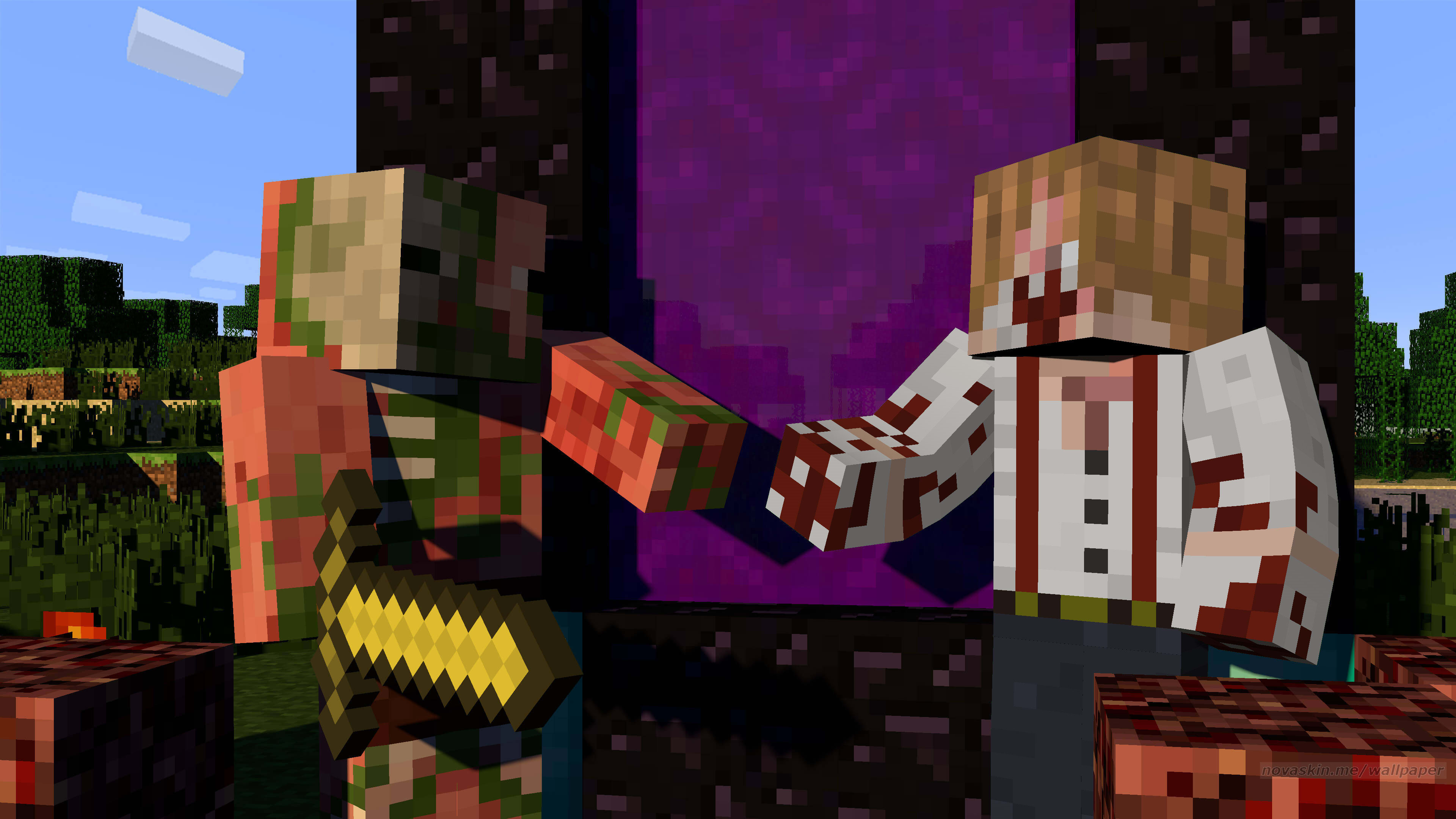 herobrine 3d  Minecraft Skins