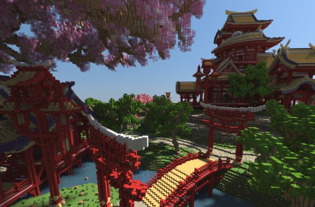 Minecraft: How To Build a Simple Cherry Blossom Pagoda 