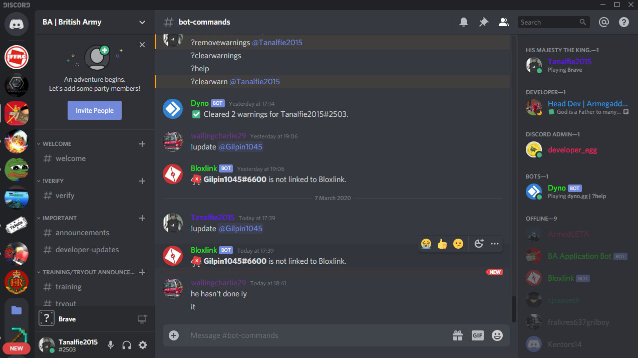 Create a discord server for you by Alfiesargeant1