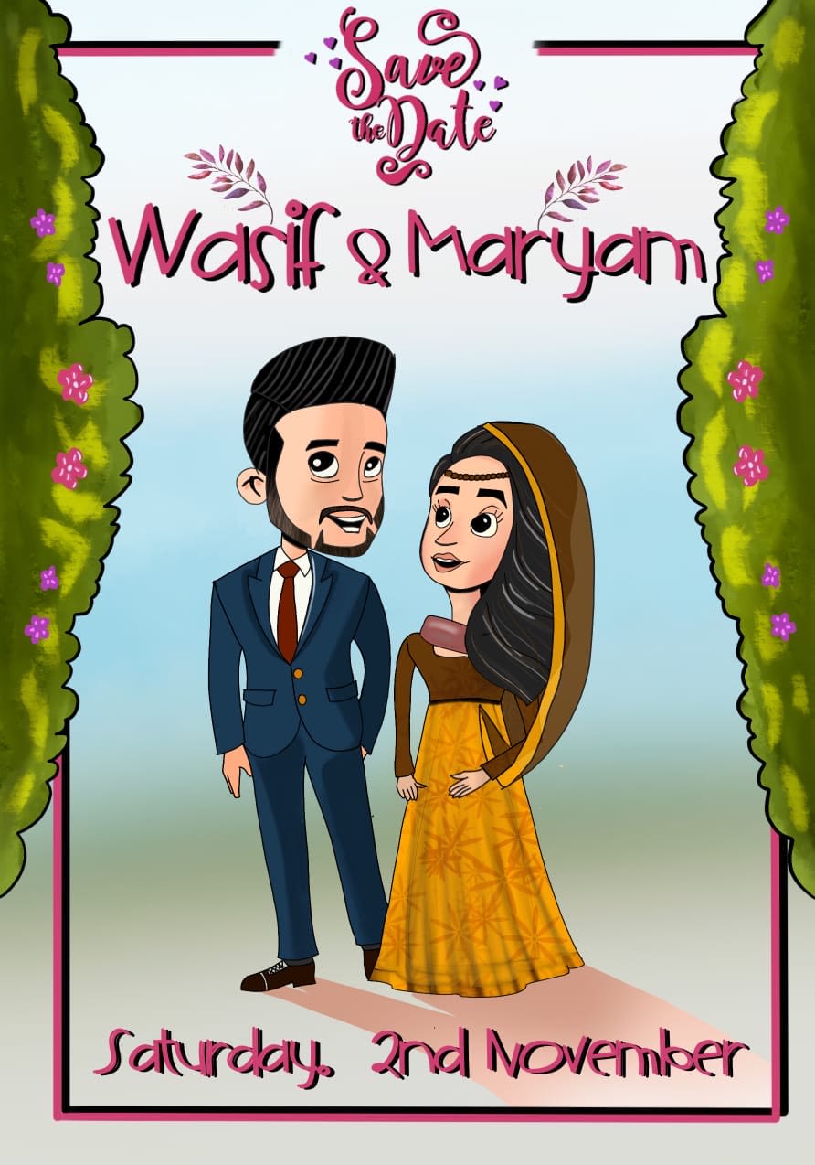 Create a illustrated animated wedding birthday card by Ahmed_saleem | Fiverr