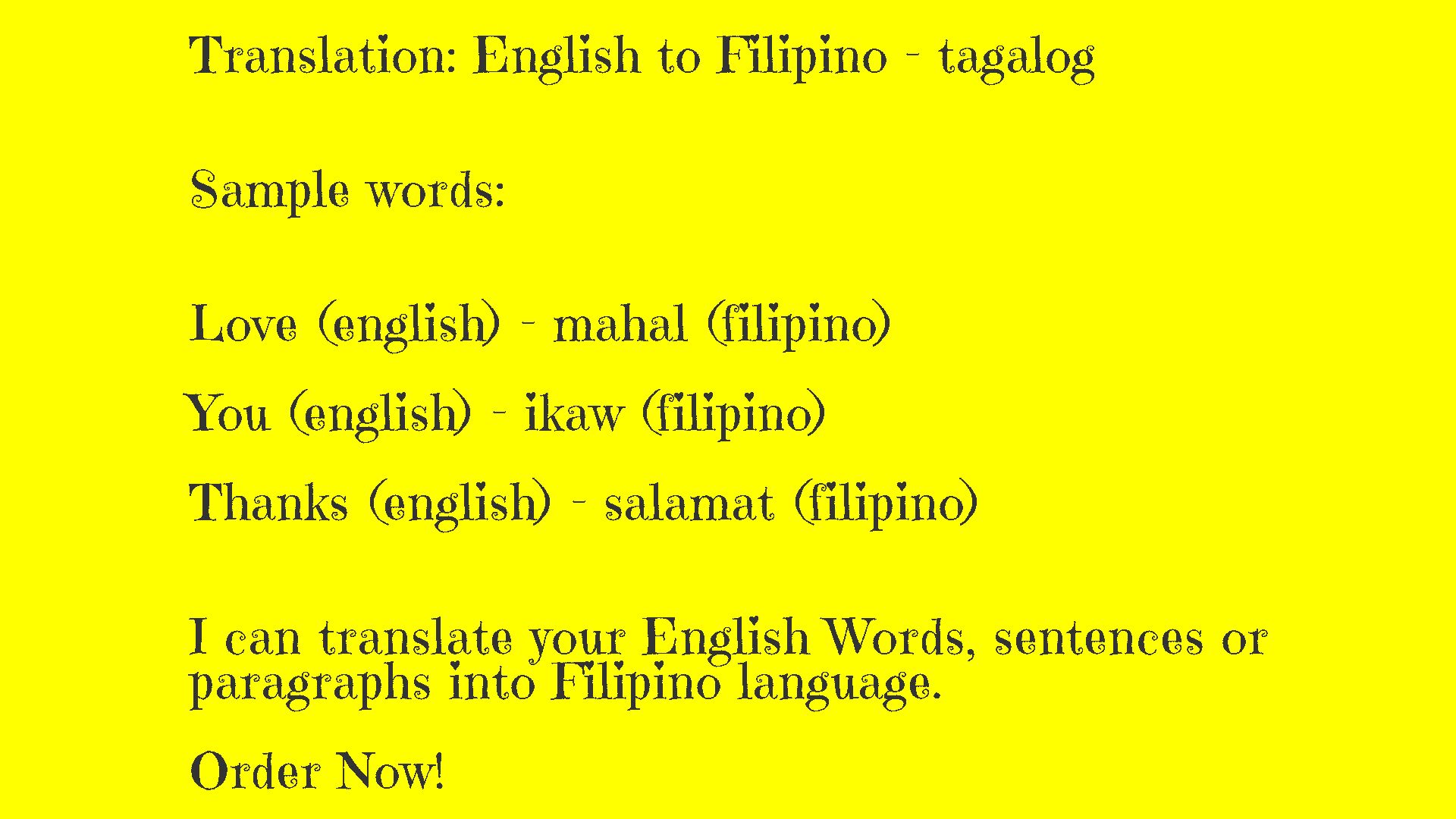 Translate Your English Document Or Video In Filipino, 59% OFF