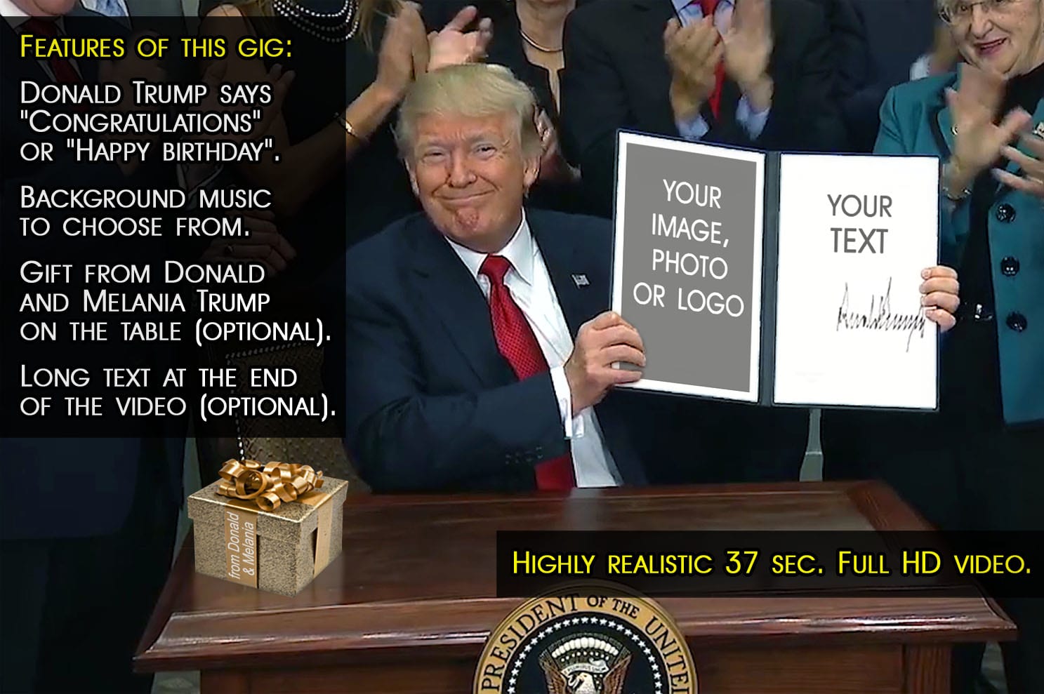 sign trumps birthday card