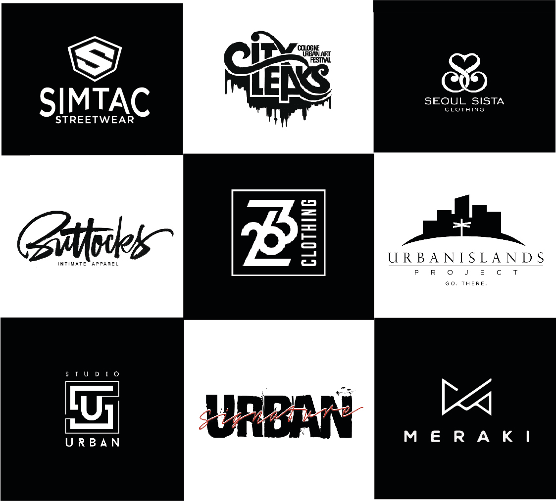 Urban Clothing Brand Logos