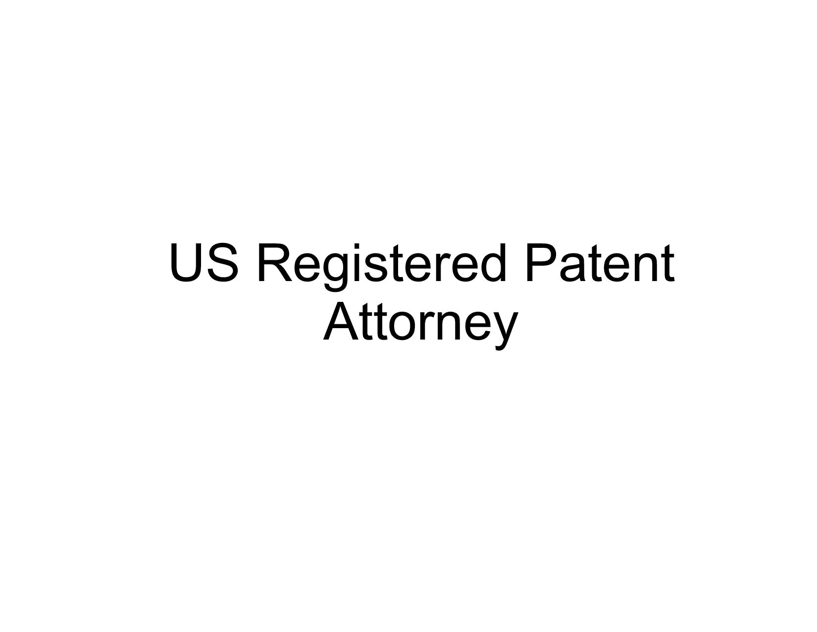 registered patent attorney