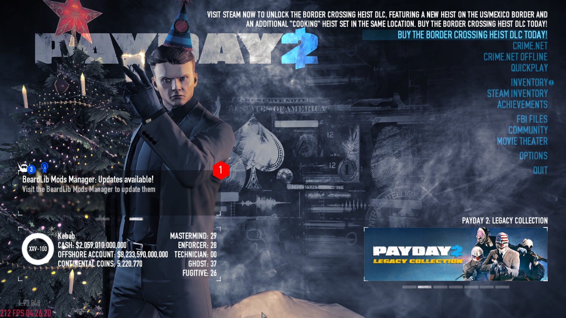 payday 2 fps mod