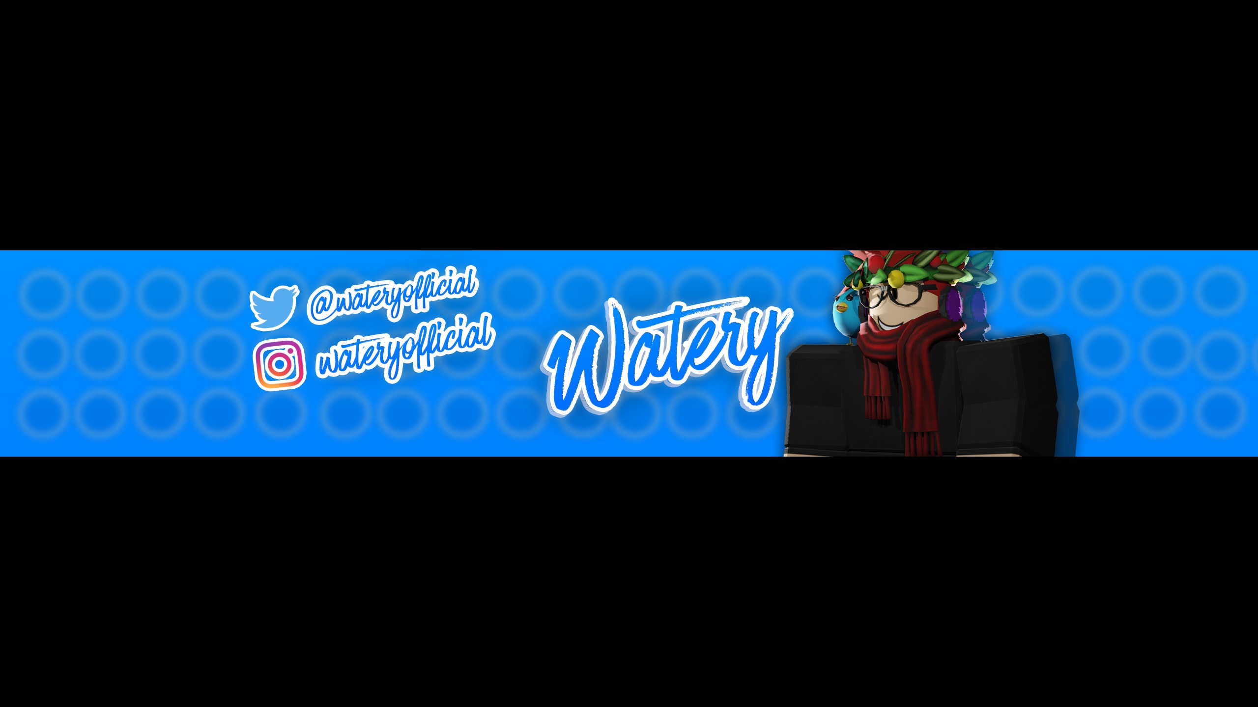 Make A Simple Banner For All Social Medias By Wateryyt Fiverr - roblox youtube banner background
