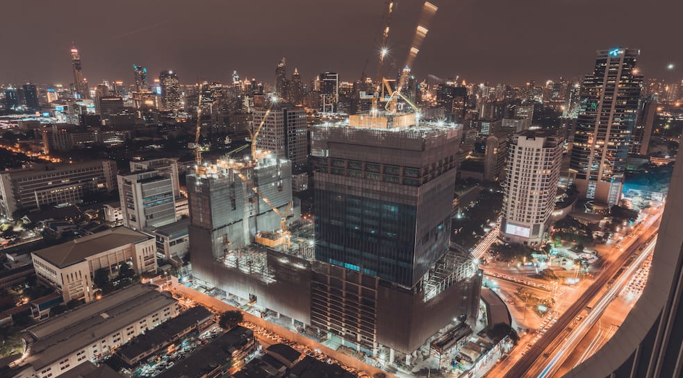 time lapse construction photography