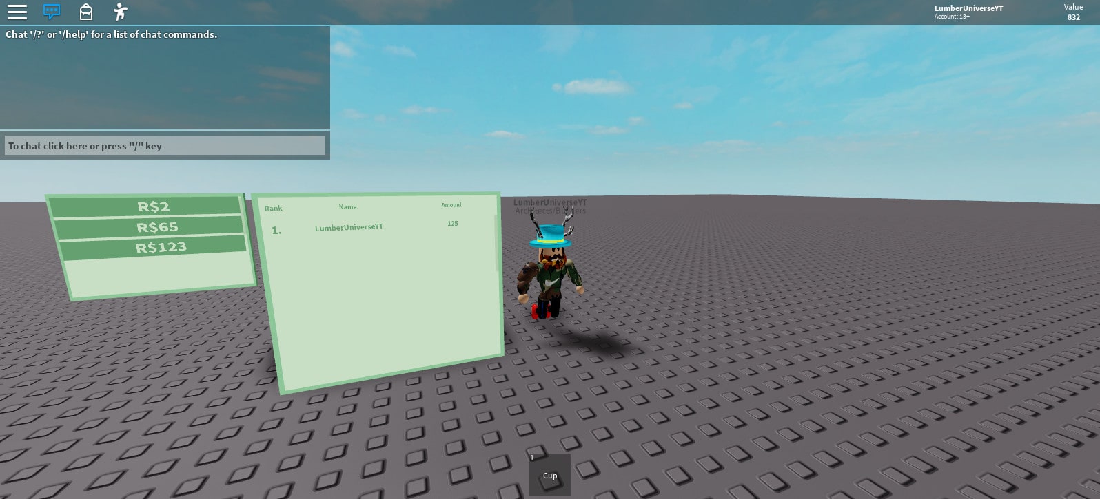 Script For You On Roblox By Lumberuniverse - roblox script list of commands