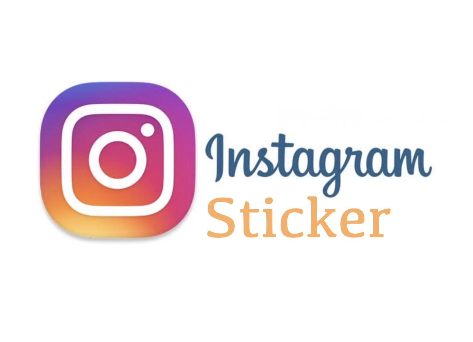 Create a instagram sticker for you stories