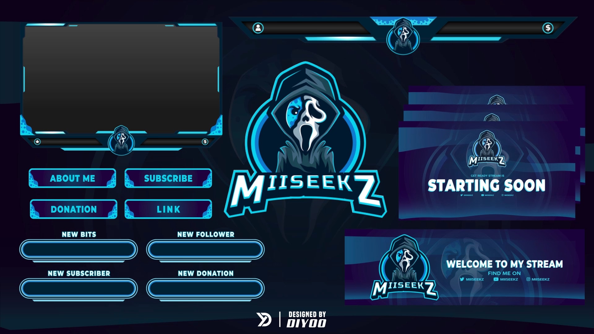 Design Twitch Overlay Facecam Screen Alert For Stream By Claudioprathama Fiverr