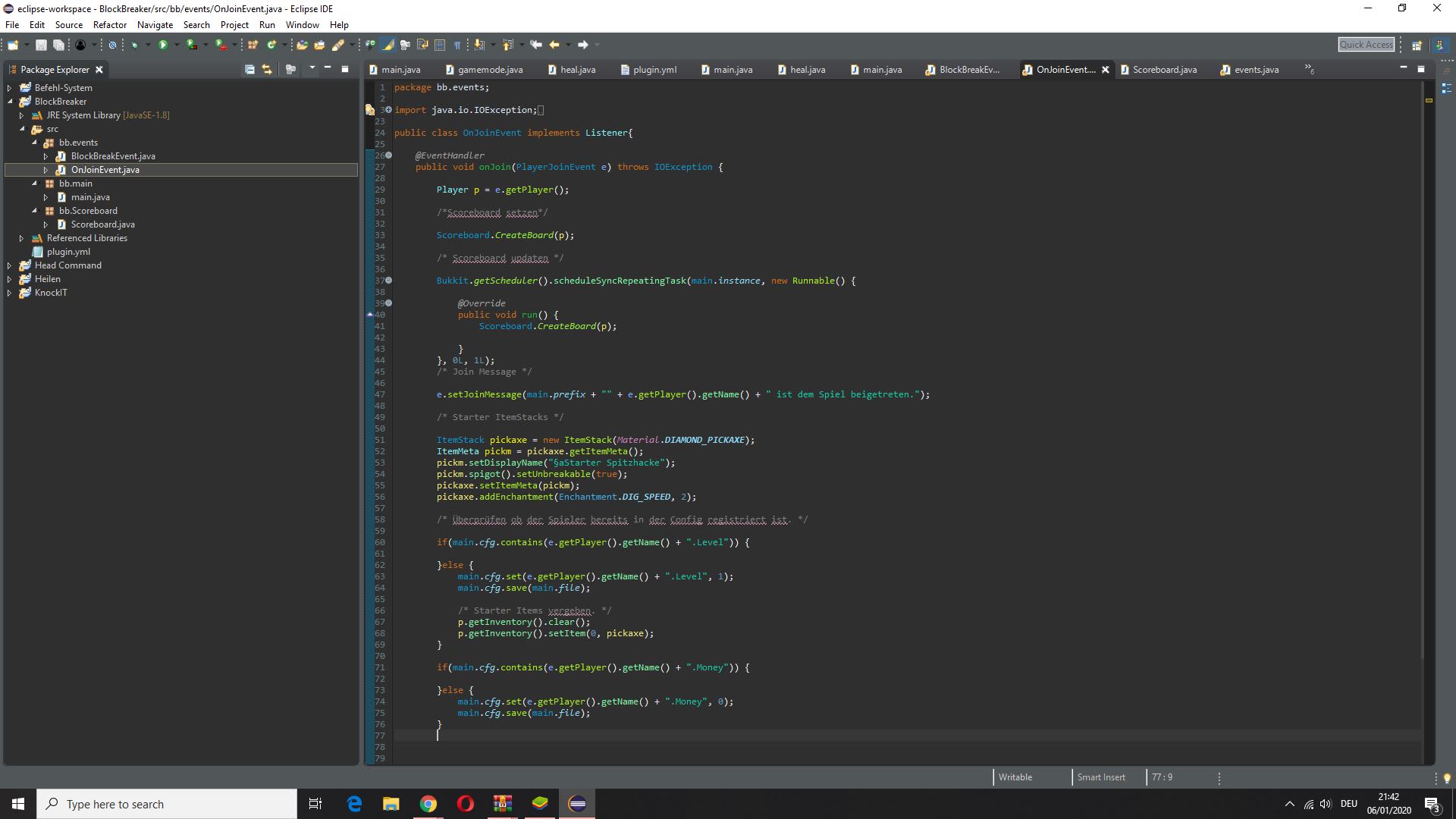 Programm A Minecraft Plugin For You By Mizaurice Fiverr