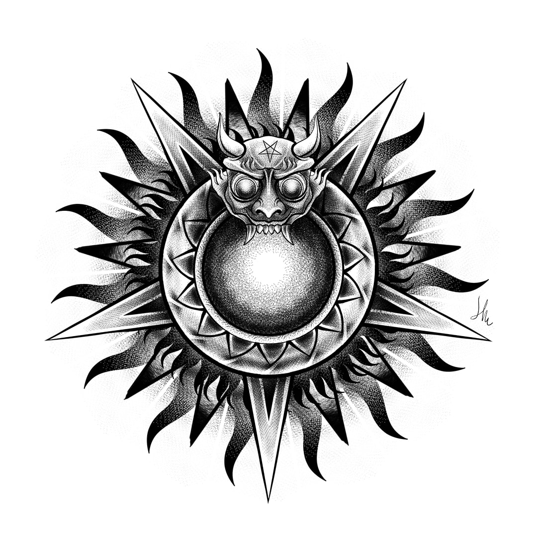 Create custom mandala and black work tattoo design by Locolizart | Fiverr