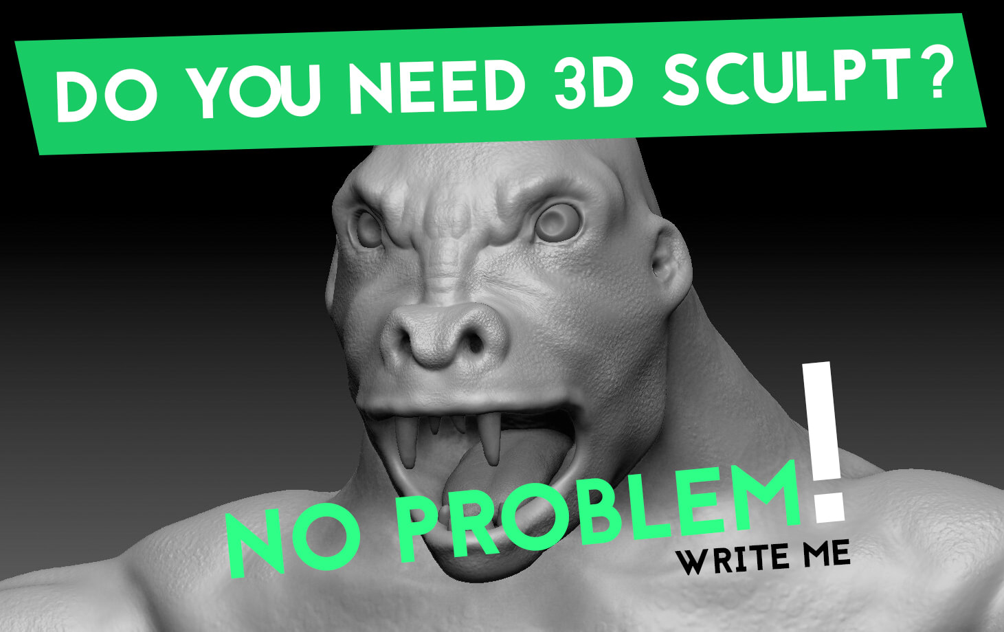 Do 3d sculpting in zbrush for games or animation by Marcinliedtke | Fiverr