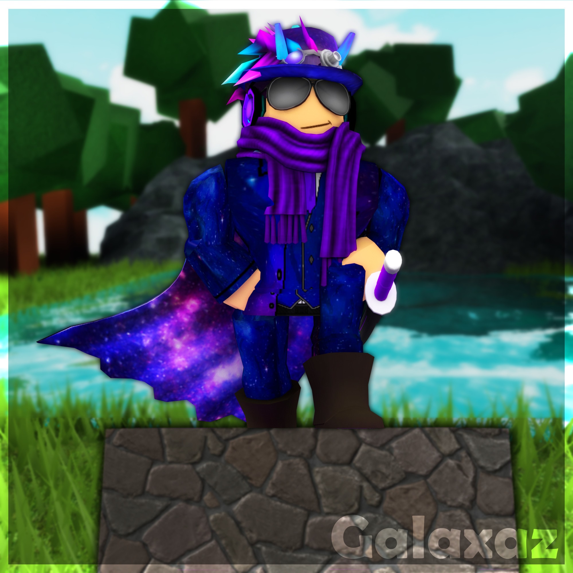 Create A Professional Roblox Gfx By Galaxaz - how to make a roblox gfx easy for beginners