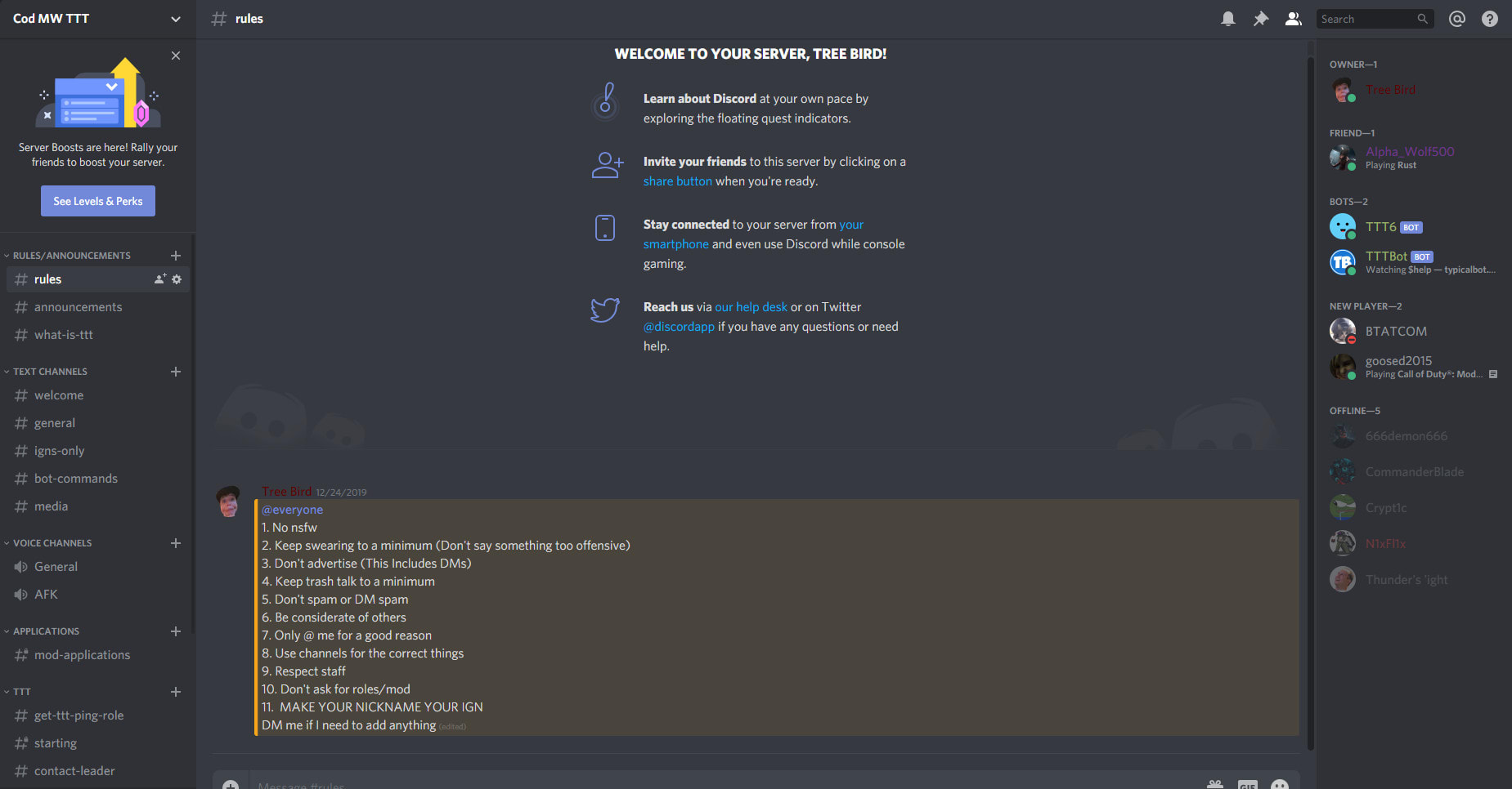 Create A Discord For You Server And Help You Run It By Z1dawg Fiverr