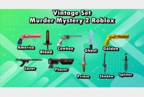 Give You Every Vintage Weapon In Mm2 By Dadudez Fiverr - roblox ninja legends weapons