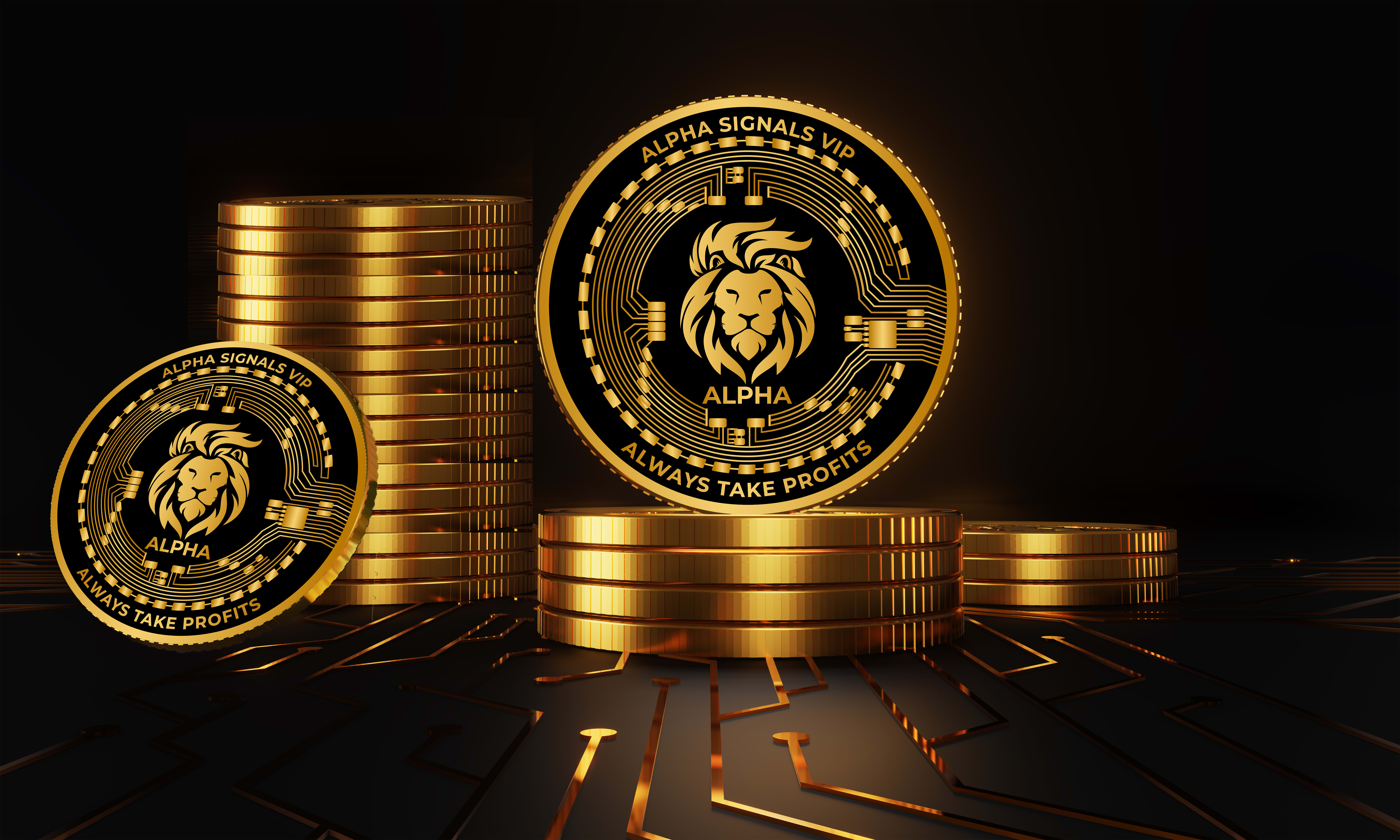Logo Companies That Sell Gold And Silver Design 3d Gold Crypto Coin Or  Token Logo By