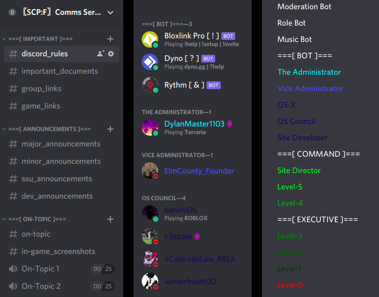 Create a custom discord server to meet your exact specifications