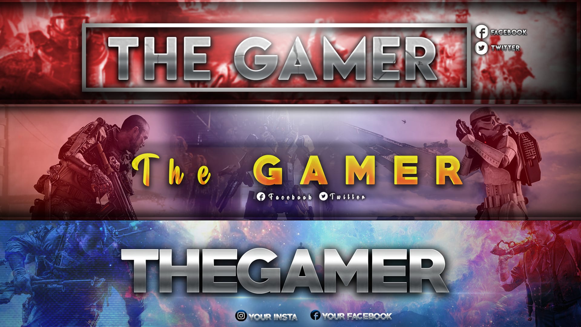 Design Professional Gaming Youtube Banner Channel Art By Sociodesignsig Fiverr