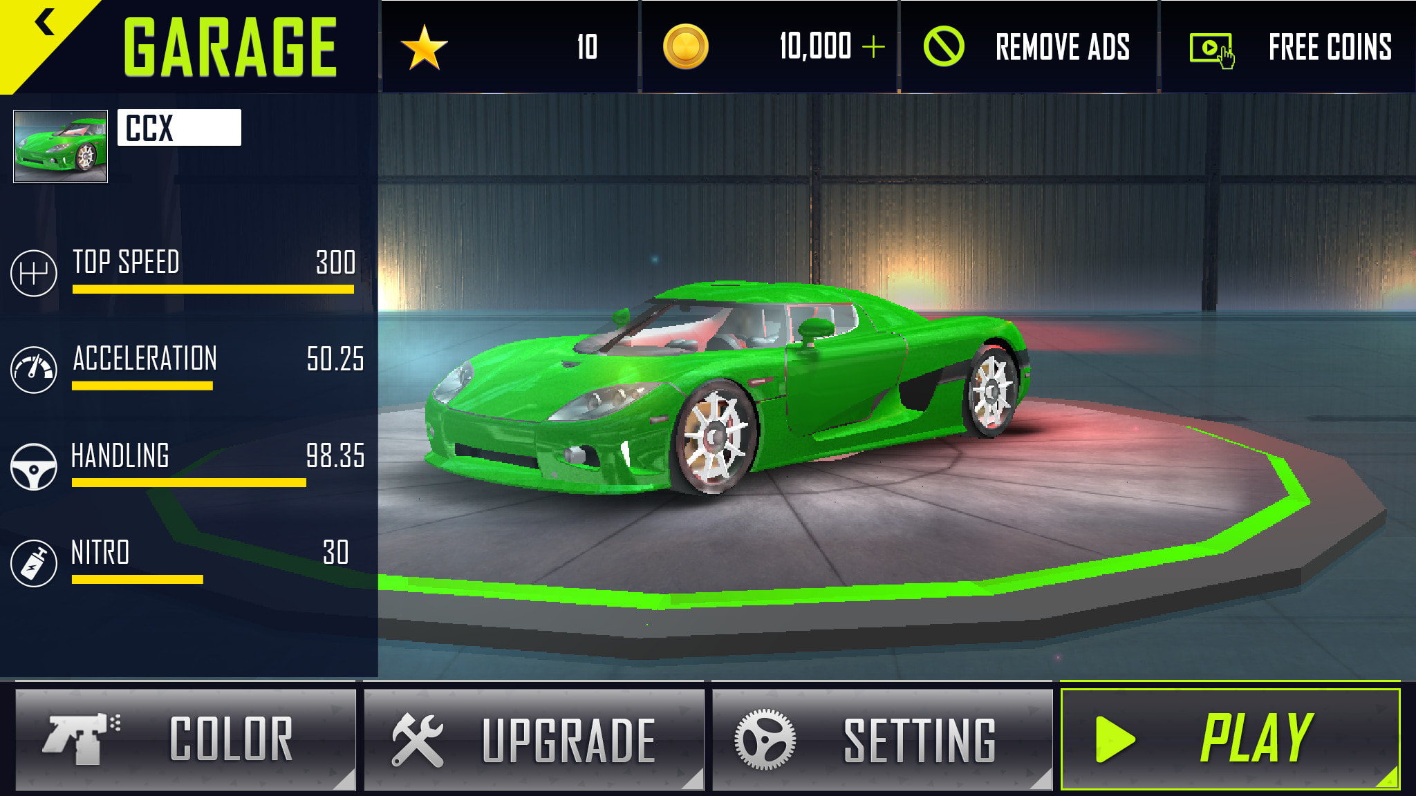 mobile car racing game