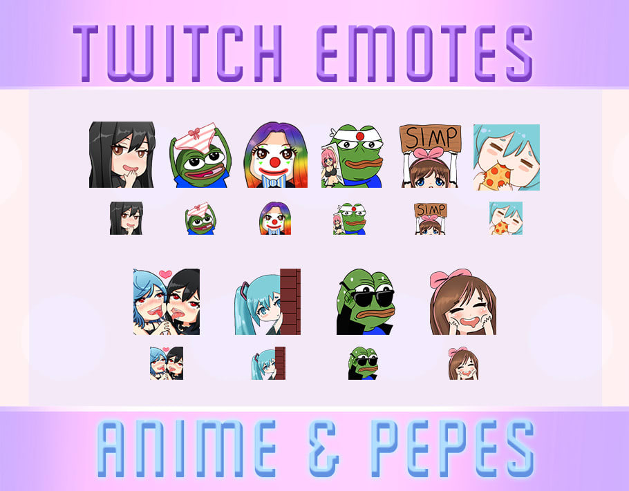 Create Twitch Emotes Sub Badges And Bit Badges By Rc Felkey Fiverr