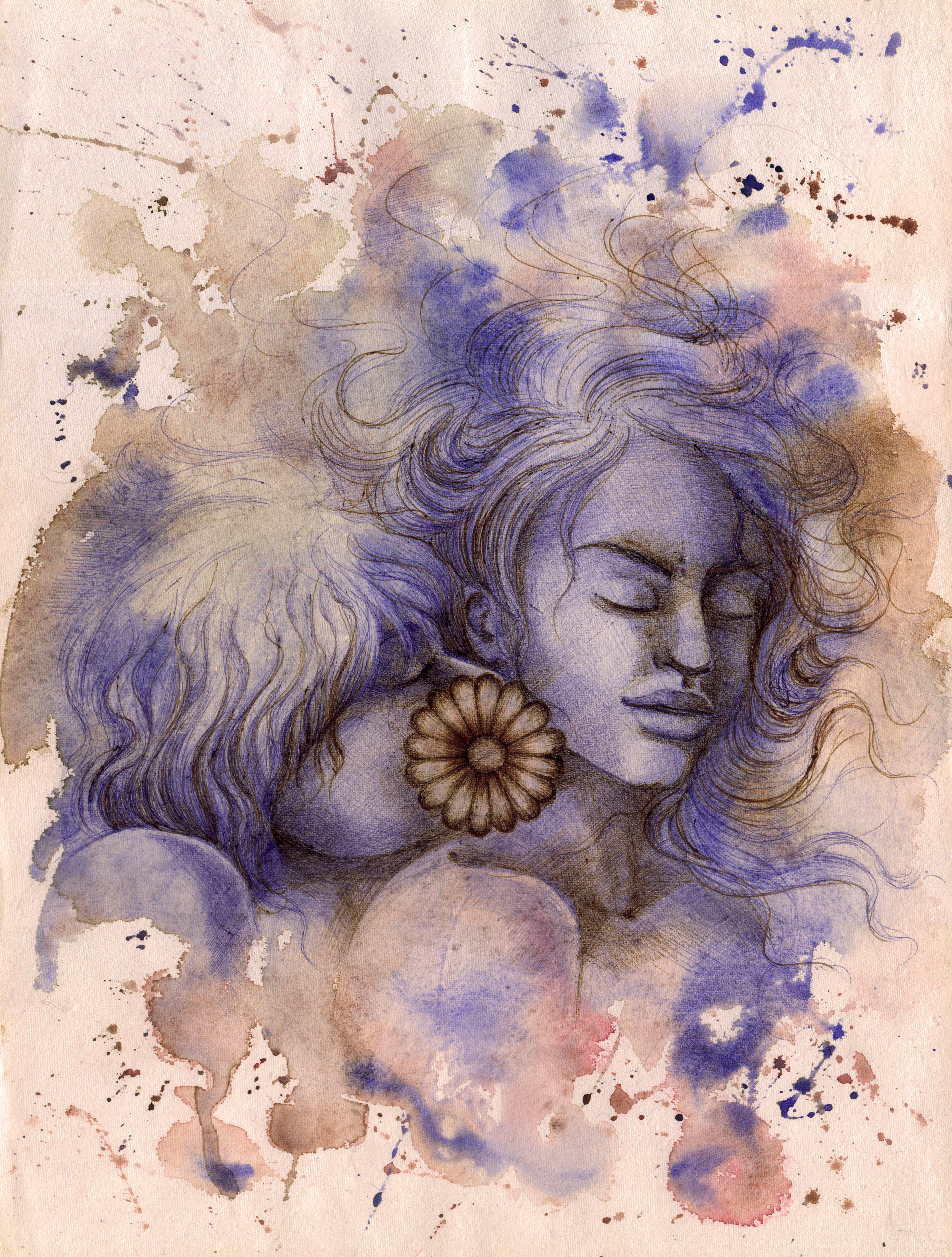 Do A Hand Painting With Water Color By Maryink19