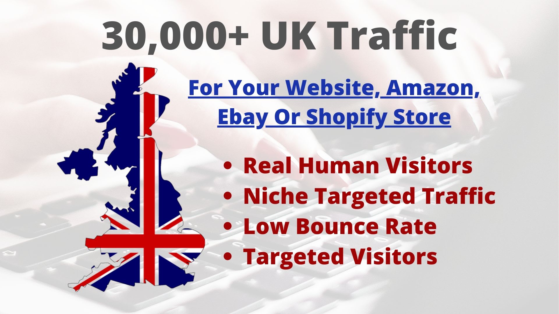 Promote Website Amazon Ebay Store By Driving Uk Traffic By