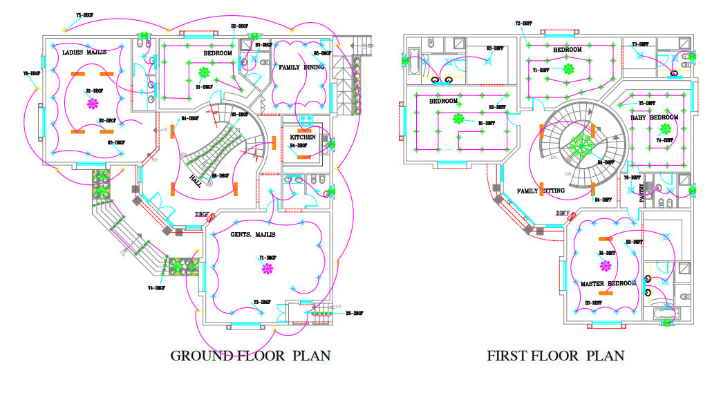 design complete electrical drawings and floor plan