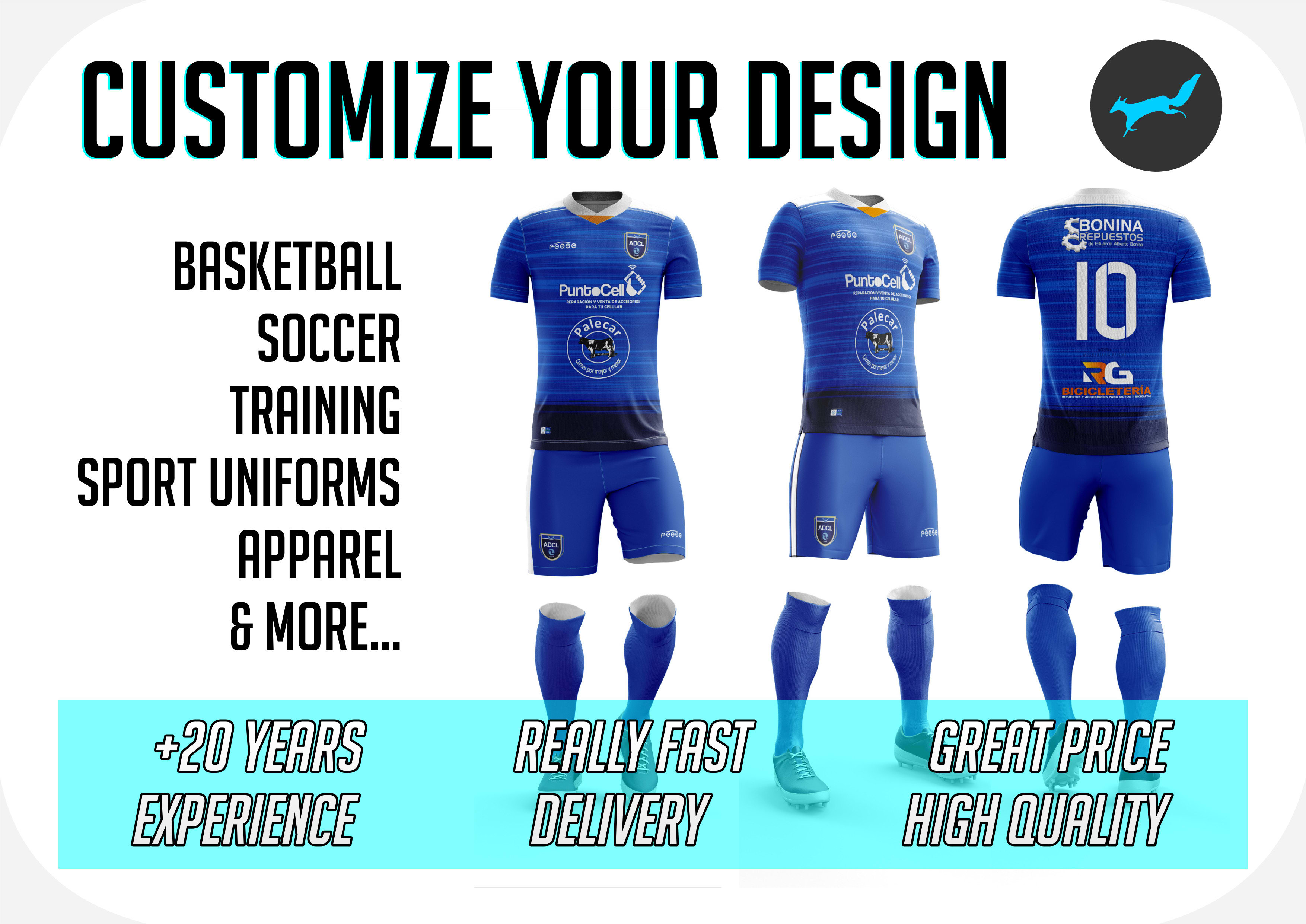 custom sports uniforms near me