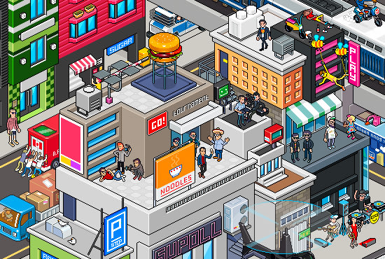 Create an Isometric Pixel Art House in Adobe Photoshop