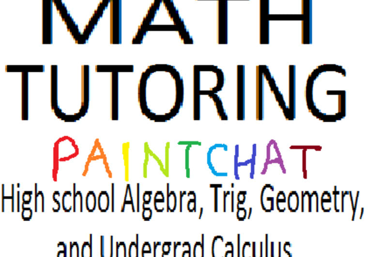 Provide Personalized Math Tutoring In A Private Online Paint Chat Satisfaction Guaranteed By Math Help