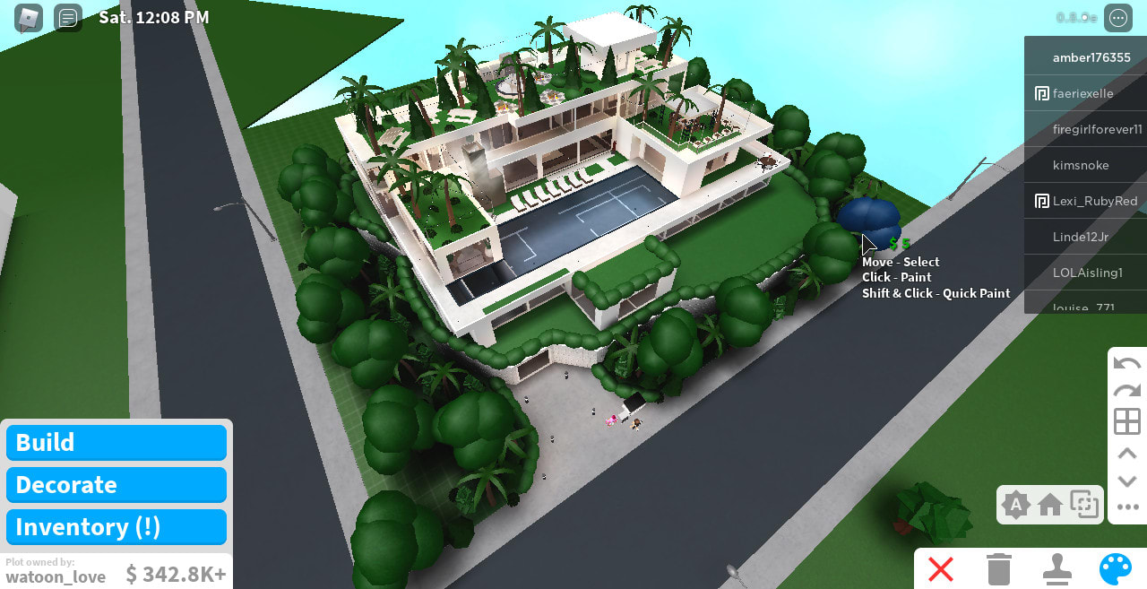 Cheap modern mansion - Bloxburg build 
