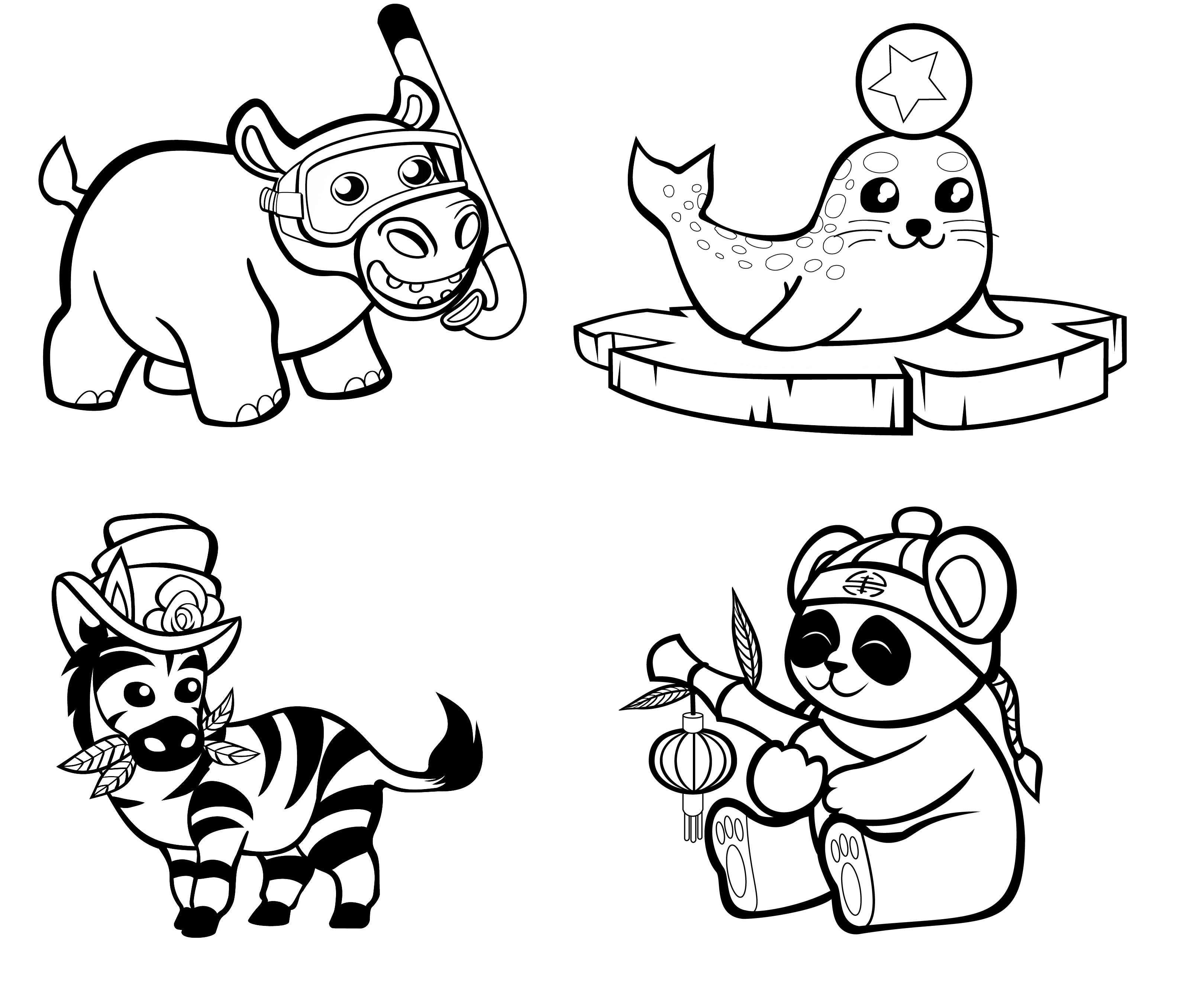 Send You 50 Beautiful Animals Coloring Pages For Kids By Relicaaa