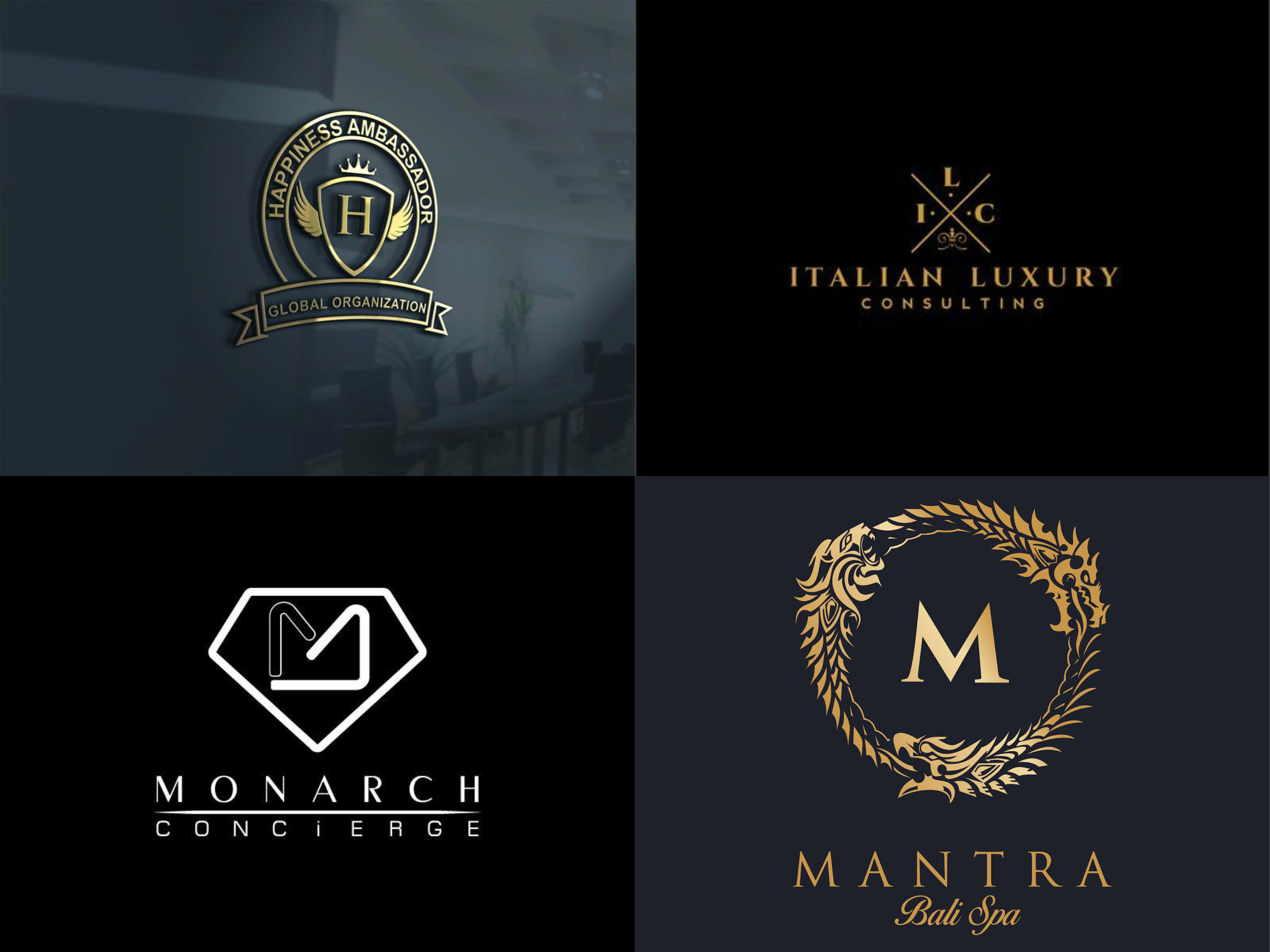 do elegant and luxury brand logo design