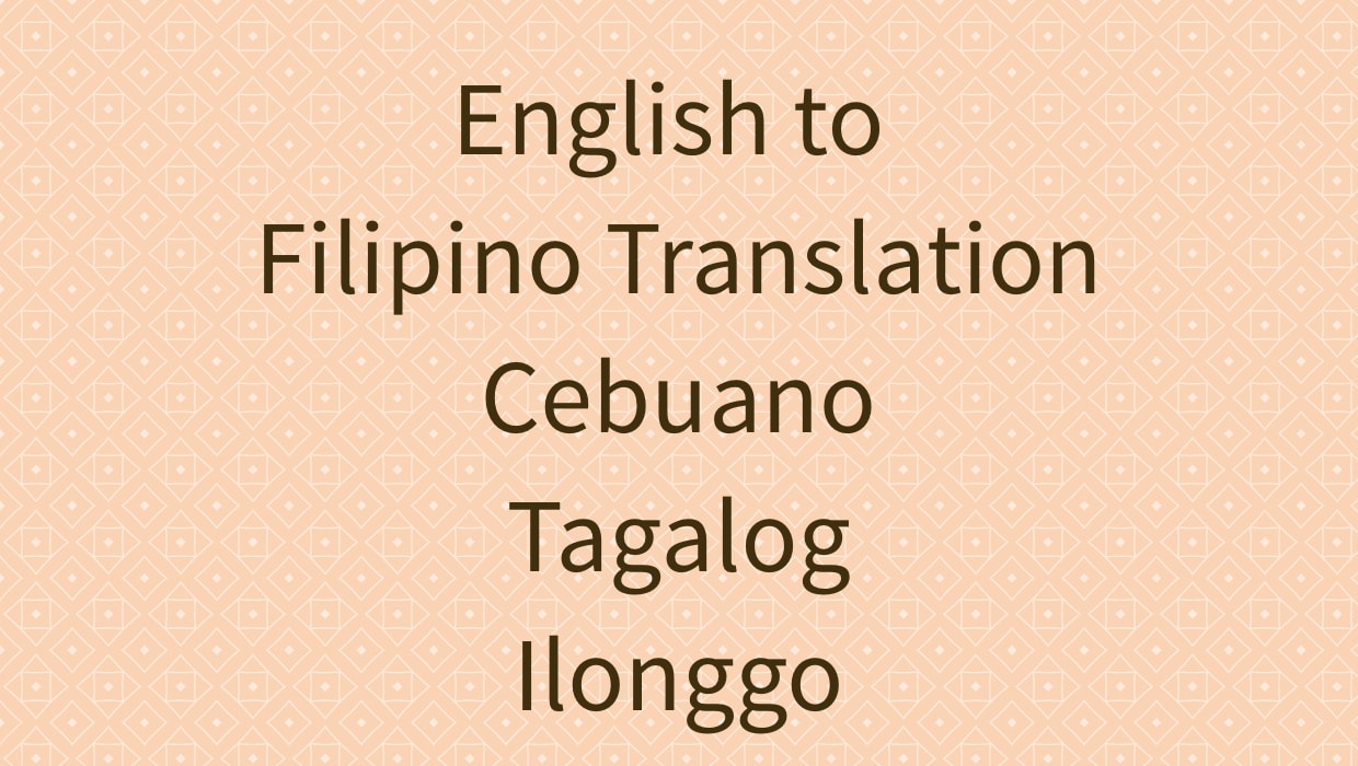 To tagalog translate How to