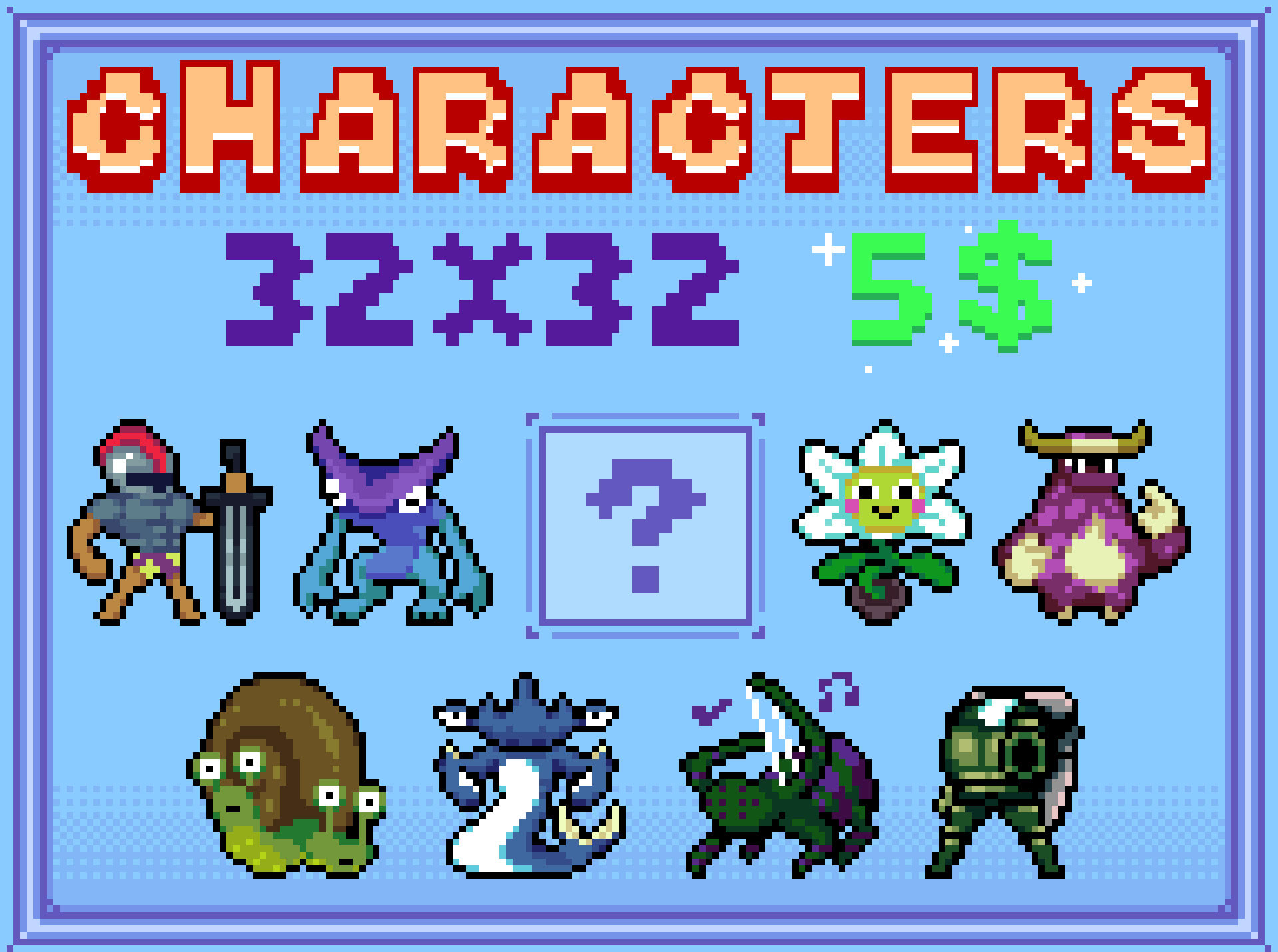 design awesome pixel art characters for you