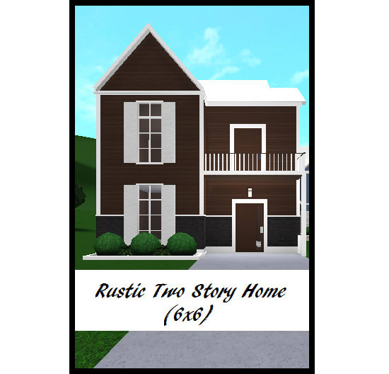 Double Story Small Aesthetic Bloxburg House