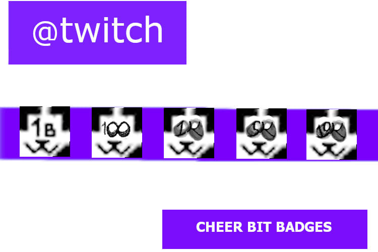 Create Twitch Cheer Bit Badges By Pandarosejoy Fiverr