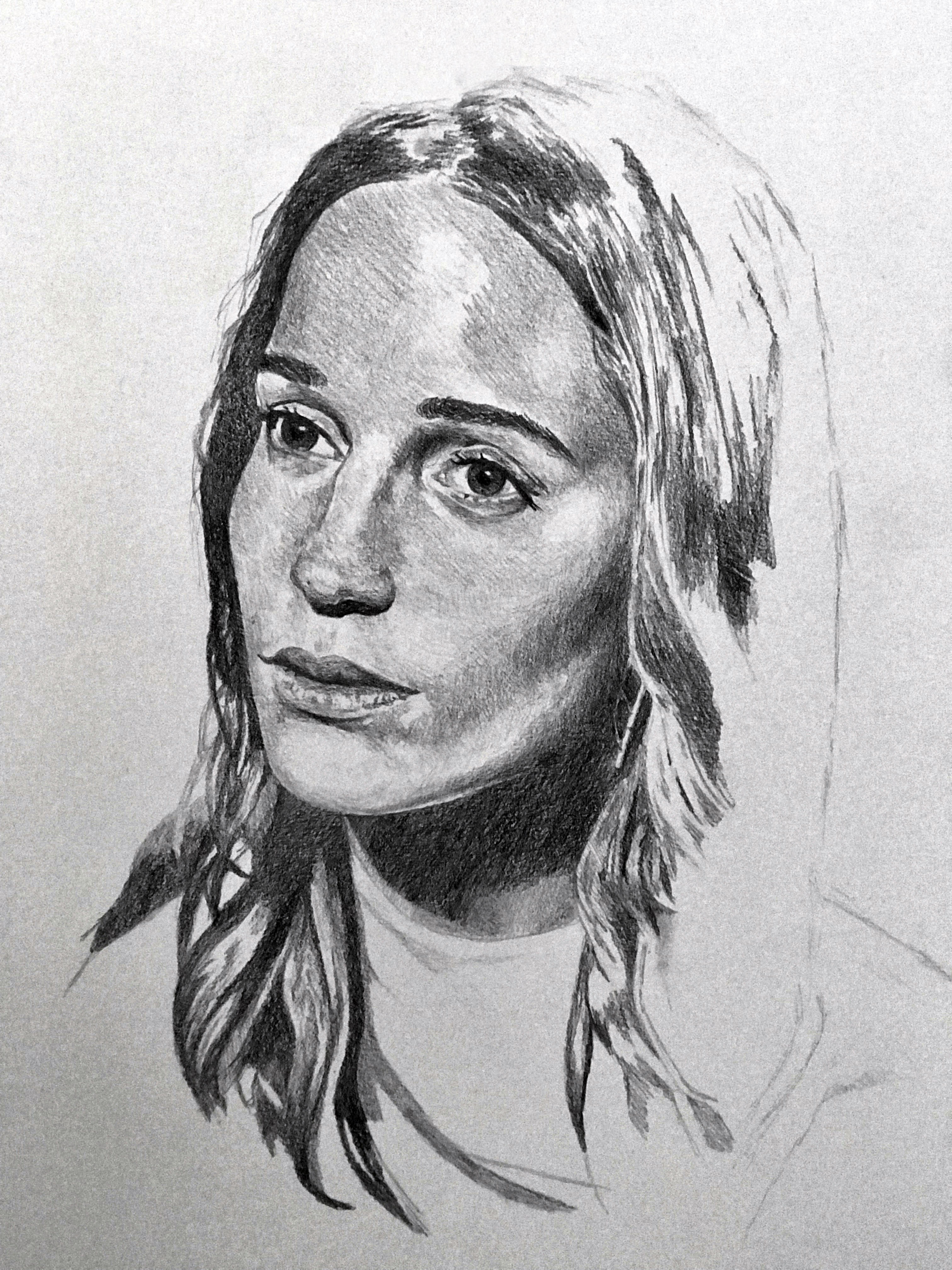 Draw Realistic Portrait Of Yourself Friends Or Family By Kerensagastume Learn how to draw a highly realistic portrait with this great tutorial which shows you images and tips for every step of the way.