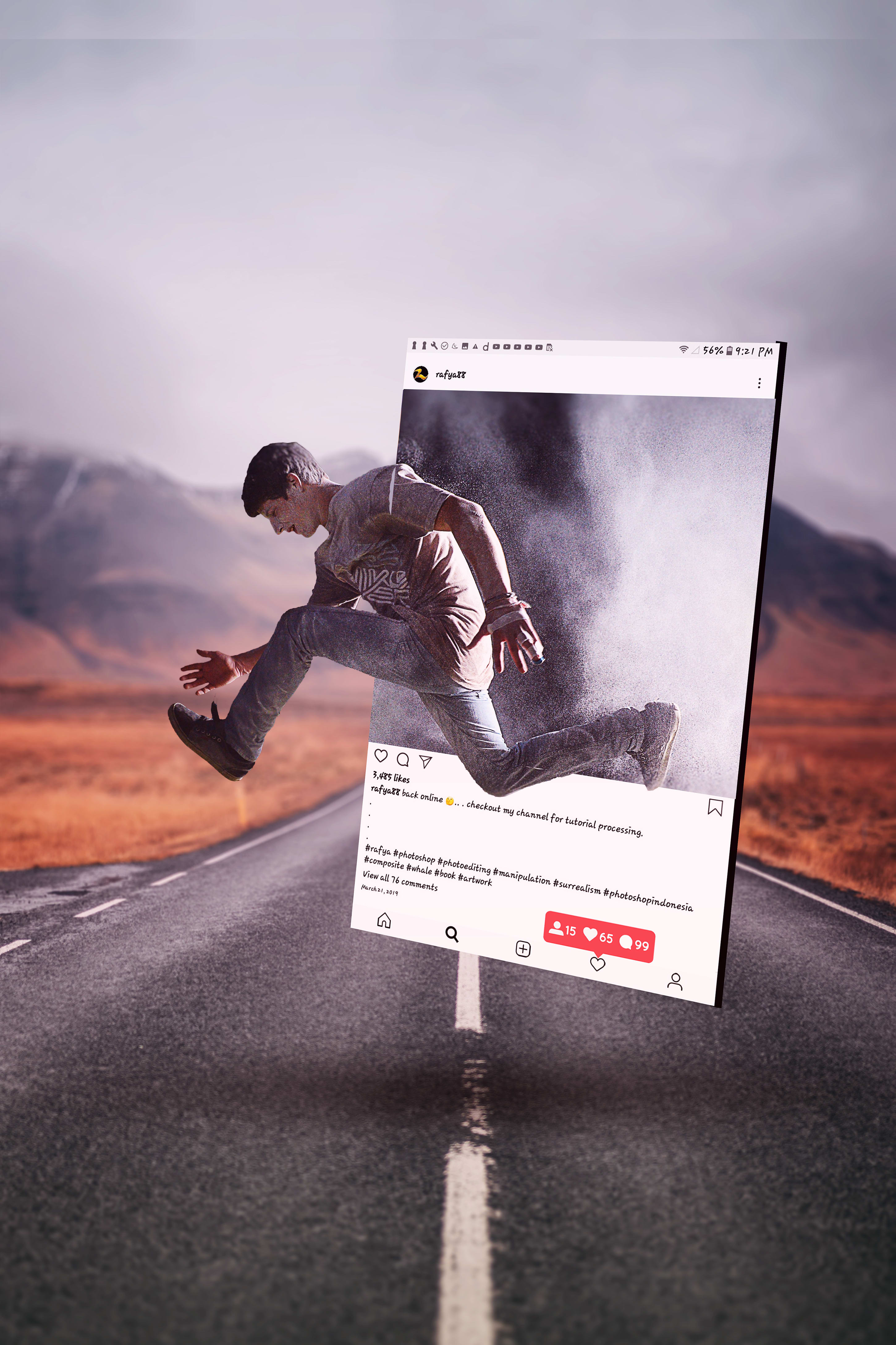 Create An Excellent 3d Popout Effect For Instagram By Raheelmala722